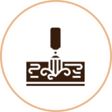 Decorative icon featuring elegant motif