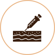 Needle and skin graphic