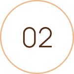 Circular badge with number 2