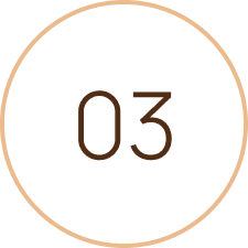 Minimalist circle with numeral three