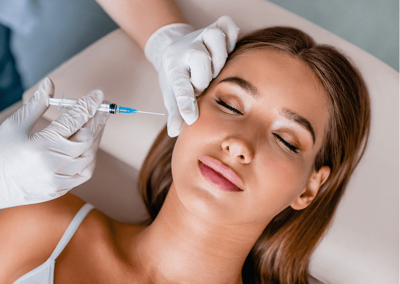 Beauty procedure in clinic